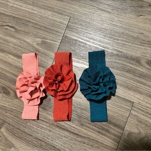 Floral Stretch Headbands Trio